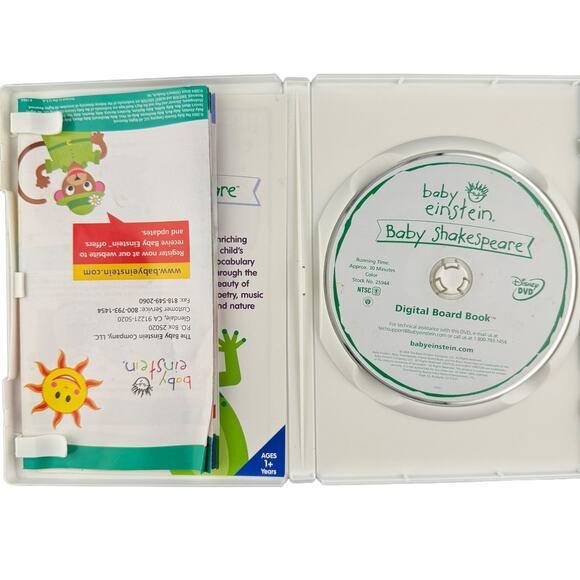Baby Einstein Baby Shakespeare World of Poetry DVD Ages 1+ - Picture 2 of 3